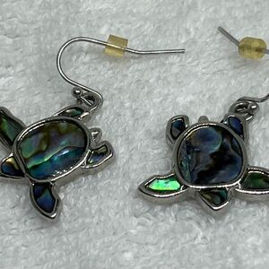 Abalone Turtle Earrings